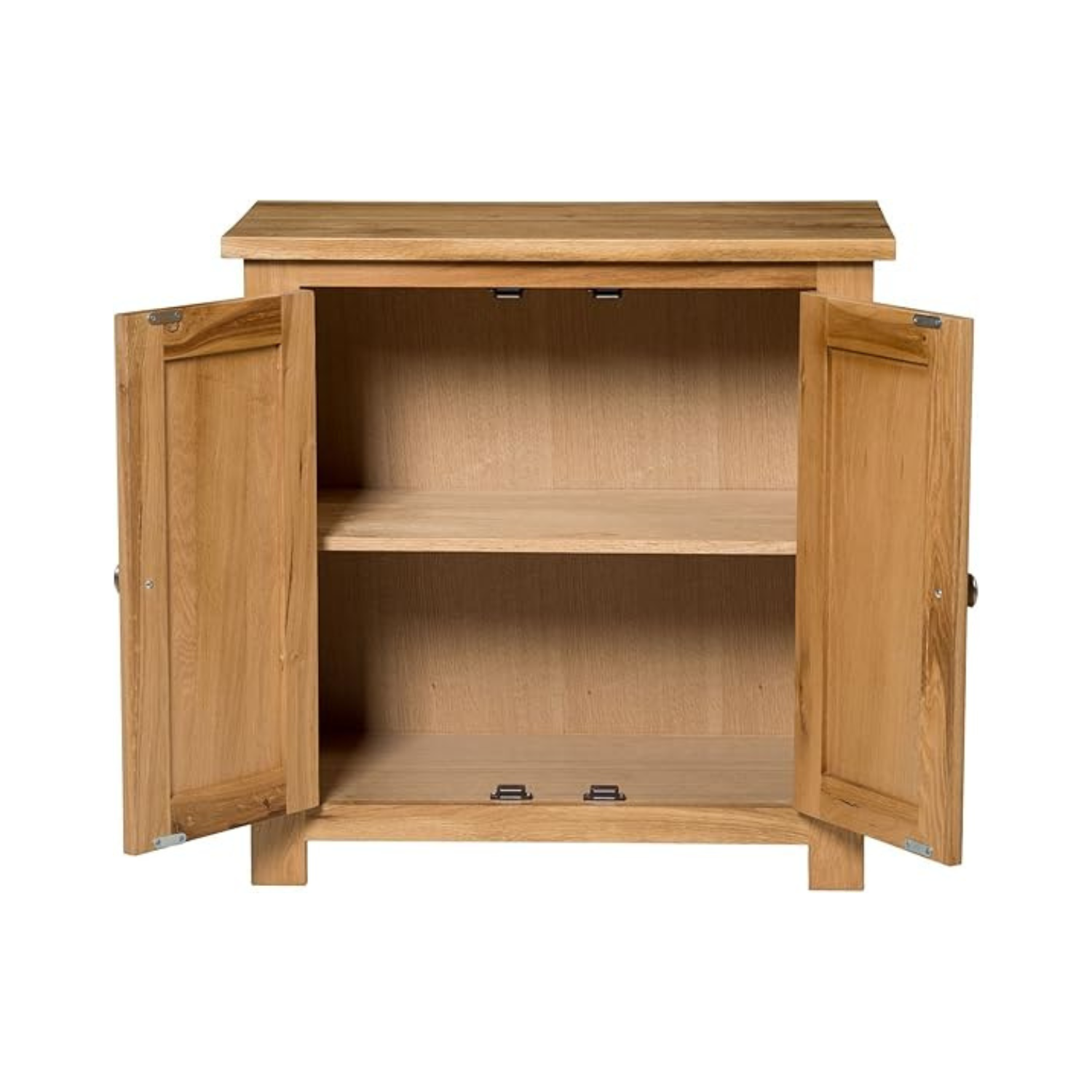 Solid Oak Wooden Sideboard with Double Door Storage