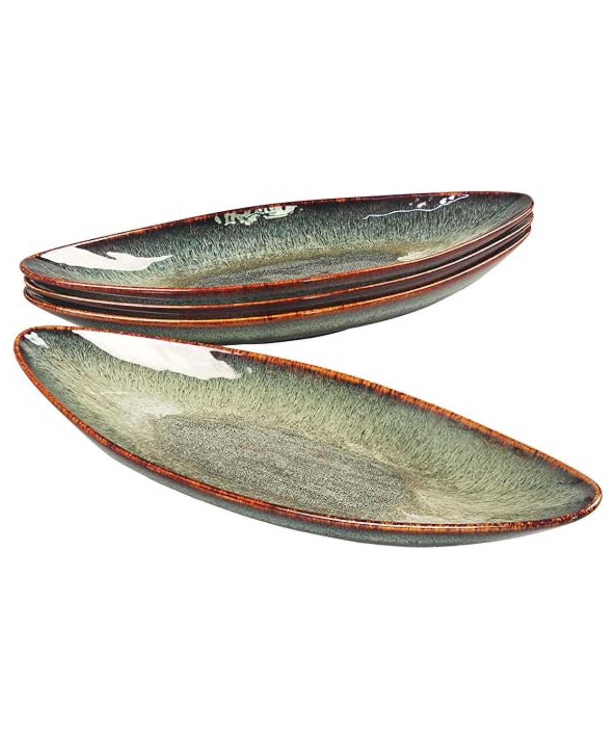 Serving Platter Olives Plate Large Serving Tray - Set of 4