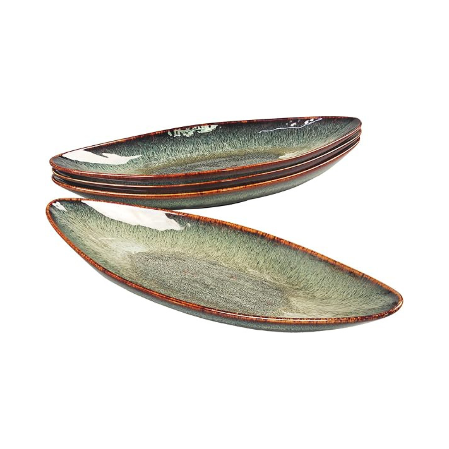 Serving Platter Olives Plate Large Serving Tray - Set of 4