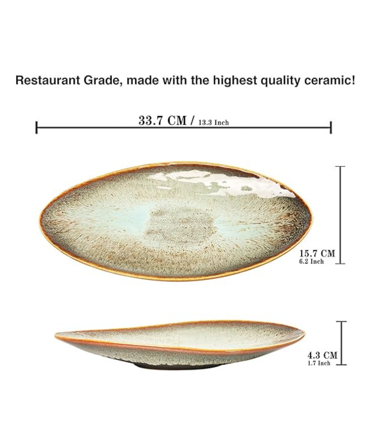 Serving Platter Olives Plate Large Serving Tray - Set of 4