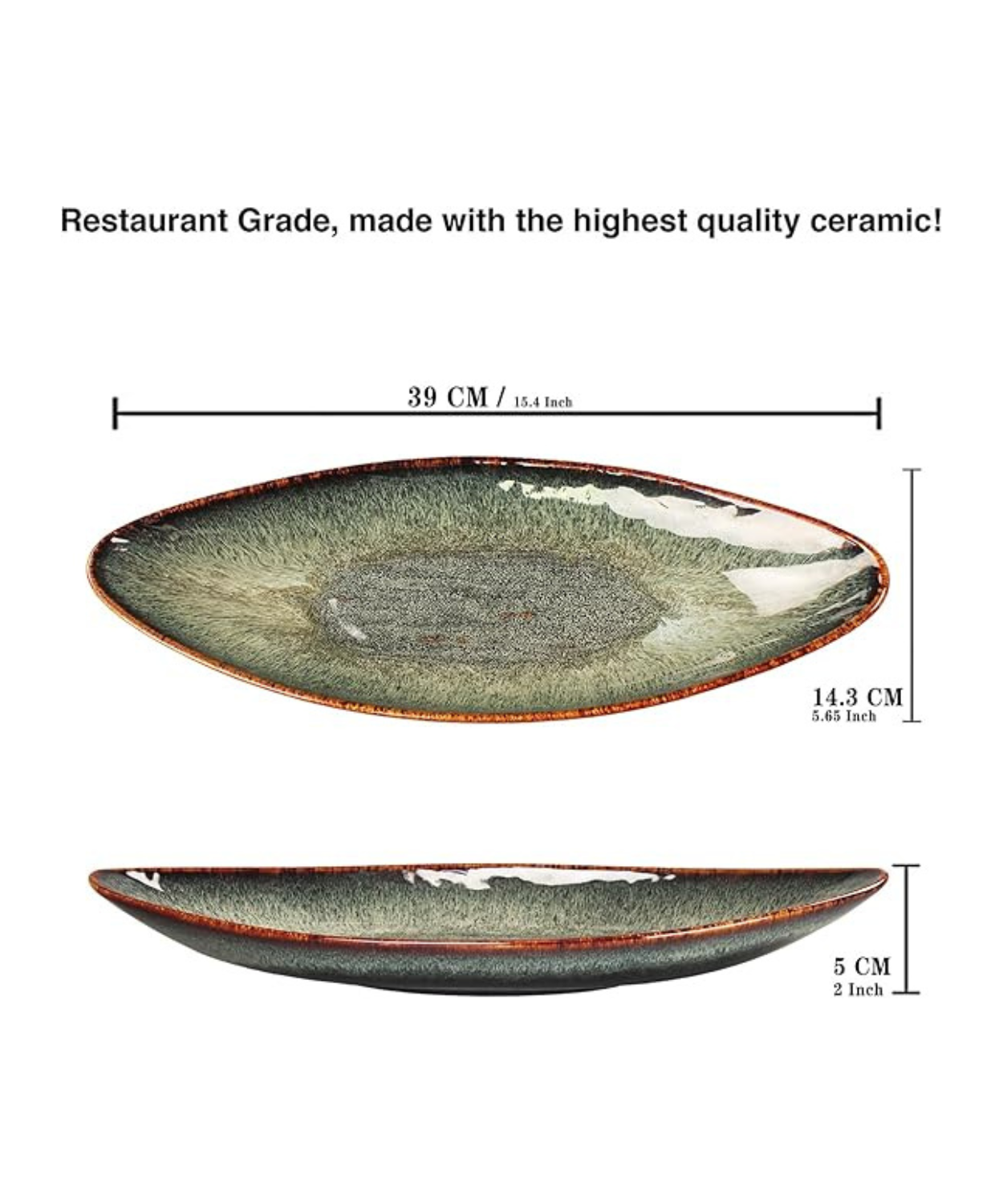 Serving Platter Olives Plate Large Serving Tray - Set of 4