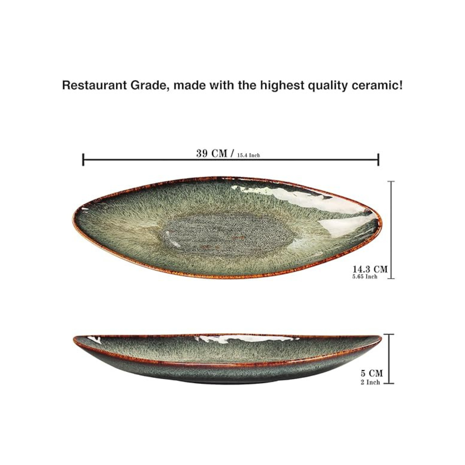 Serving Platter Olives Plate Large Serving Tray - Set of 4