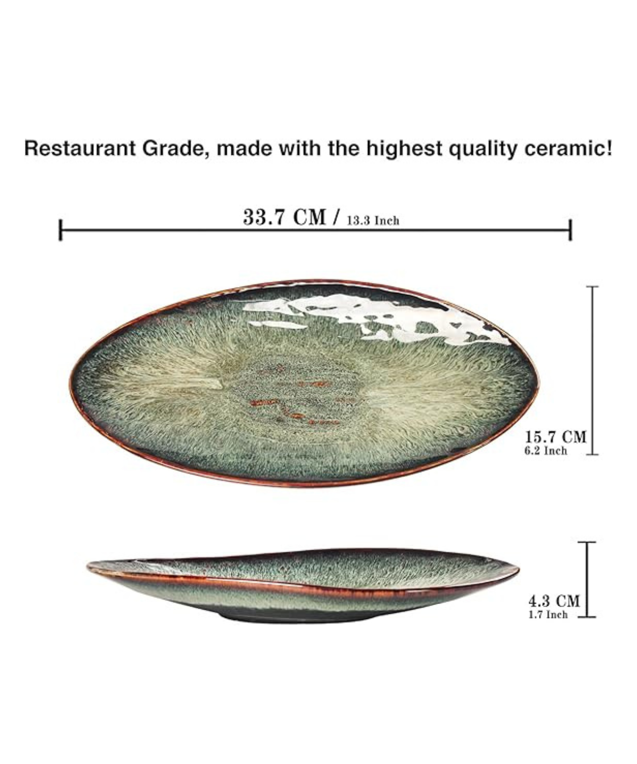 Serving Platter Olives Plate Large Serving Tray - Set of 4