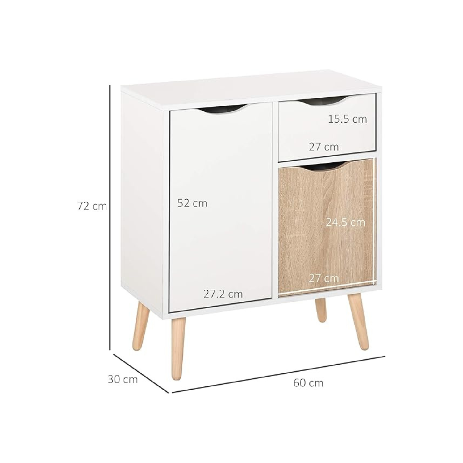 White & Oak Scandinavian Sideboards