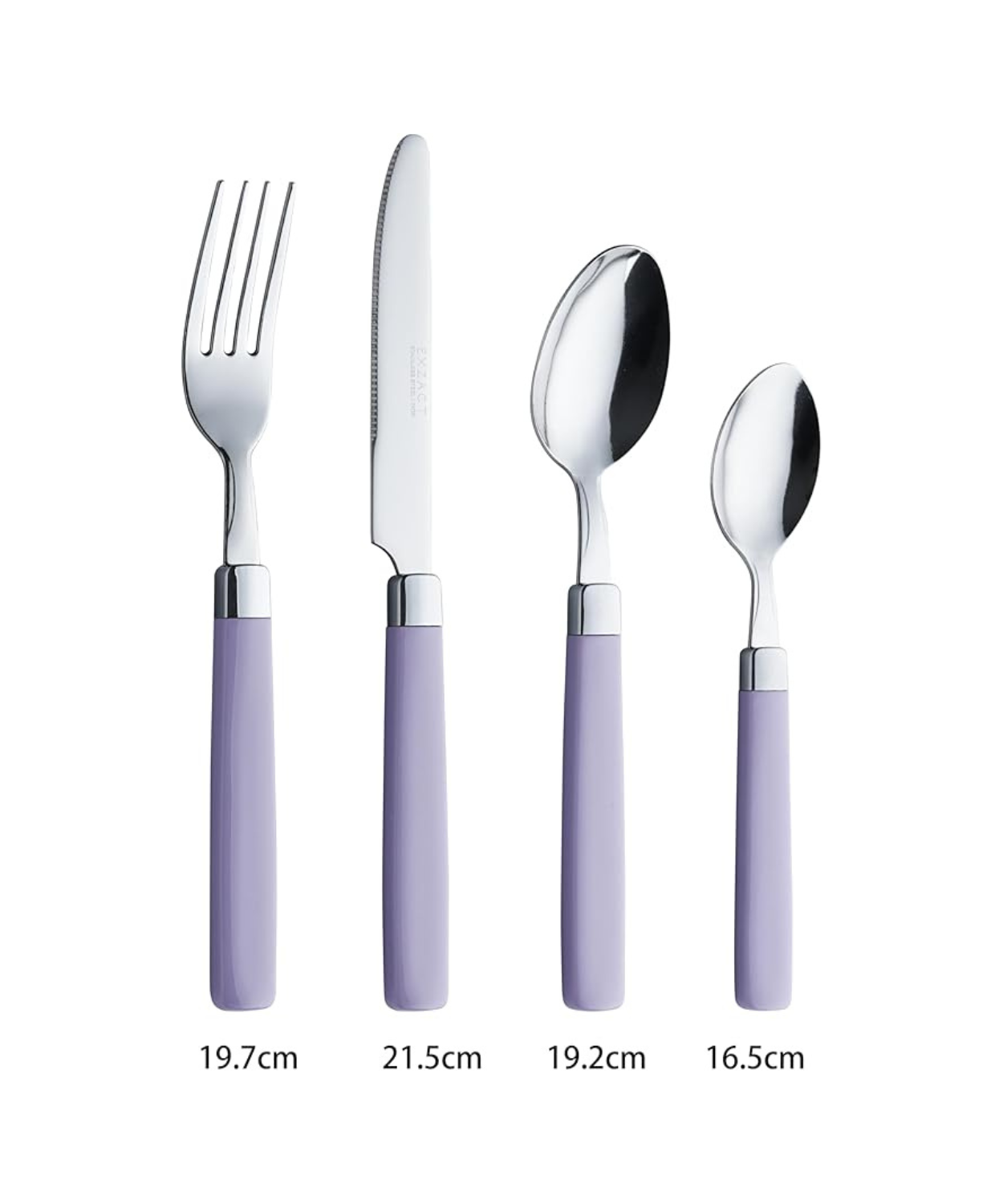 Stainless Steel Cutlery Set with Handles – 4 Piece Flatware Set
