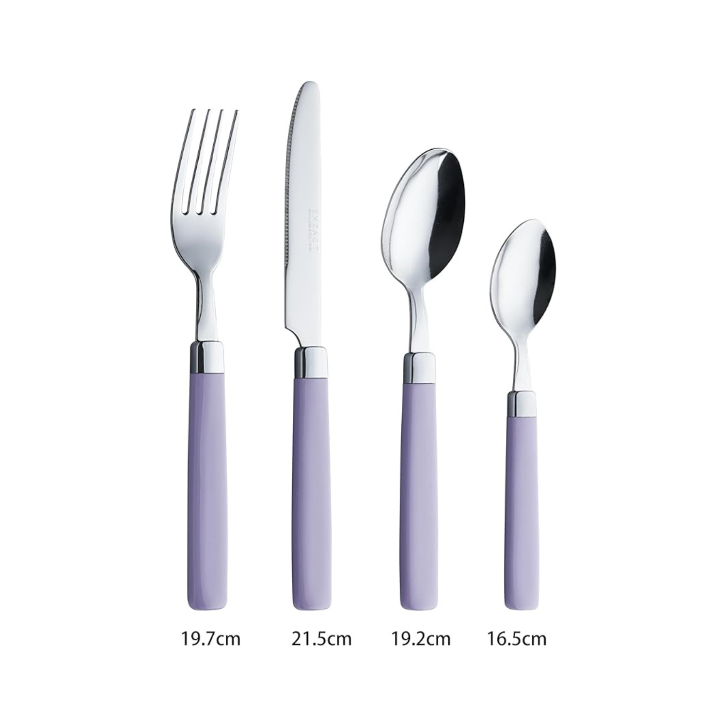 Stainless Steel Cutlery Set with Handles – 4 Piece Flatware Set