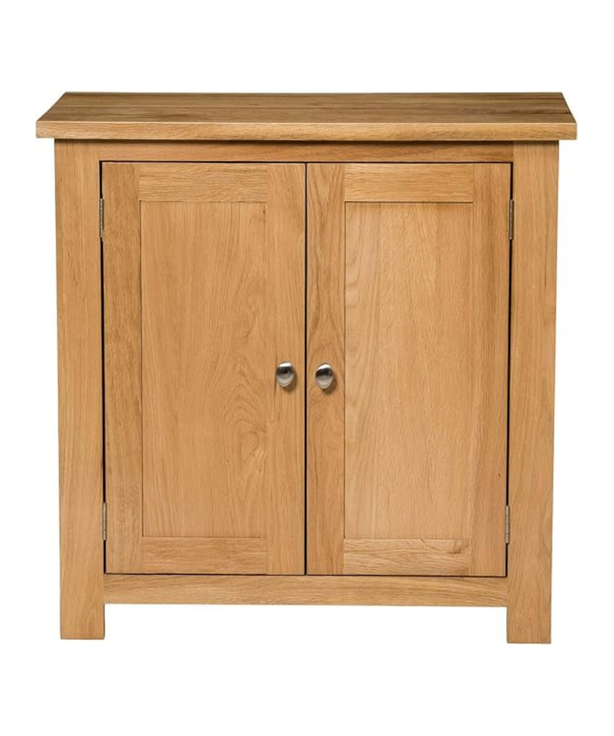 Solid Oak Wooden Sideboard with Double Door Storage