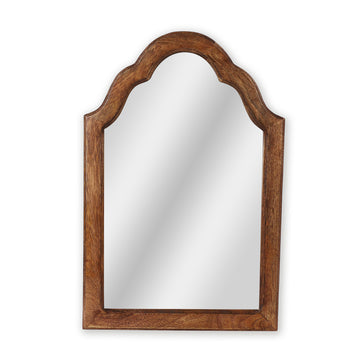 Minimal Arch Wooden Wall Mirror