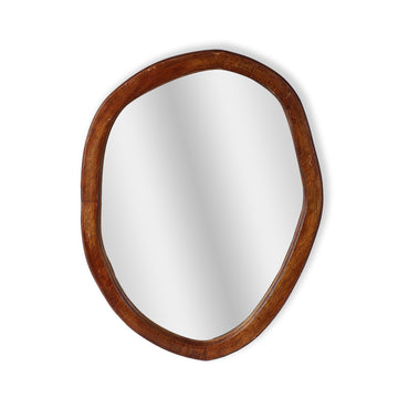Soft Pebble Oval Mirror