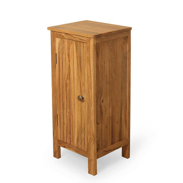 Tall Solid Wood Storage Cabinet – Minimal Design