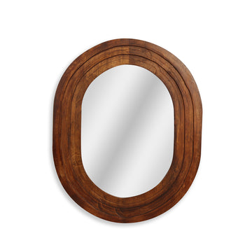 Layered Arch Wooden Mirror