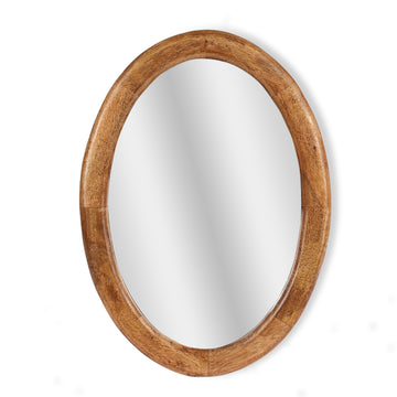 Classic Oval Wood Mirror