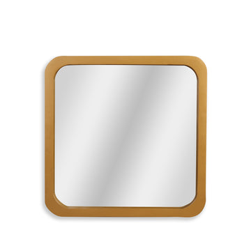 Rounded Square Gold Wall Mirror