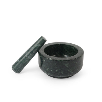 Green Marble Mortar & Pestle | Premium Stoneware