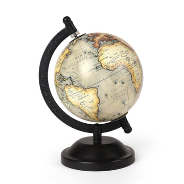 Classic World Desk Globe | Black Base Executive Office Décor