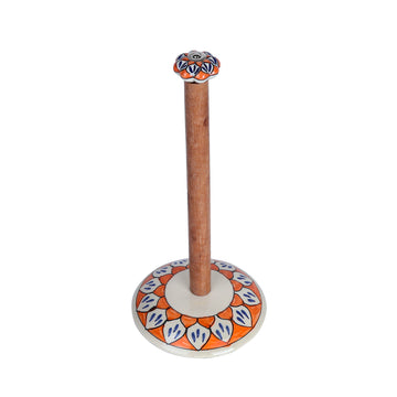 Tissue Holder Stand – Beaded Round Base