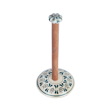 Antique Grey Metal Tissue Holder – Beaded Edge Base