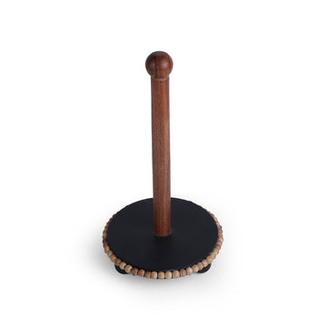 Marble Rod Tissue Holder – Olive Green Textured Base