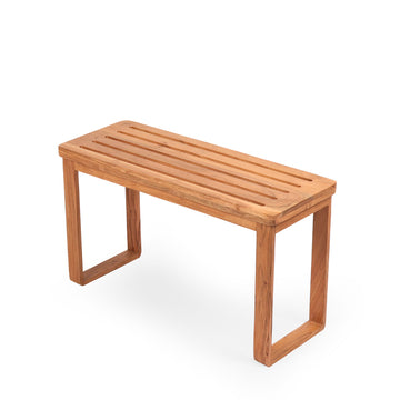Minimal Solid Wood Slatted Bench – Contemporary Style
