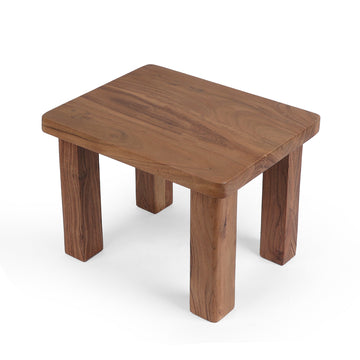 Natural Grain Wooden Side Stool