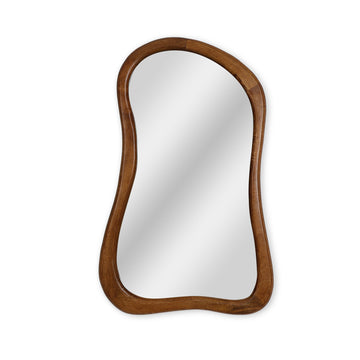 Arched Full-Length Wooden Mirror