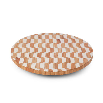Diamond Weave Round Serving Platter