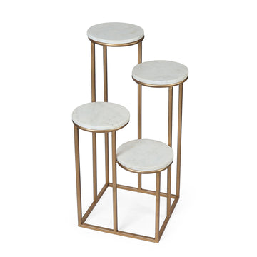 Brass Tray-Top Plant Stand