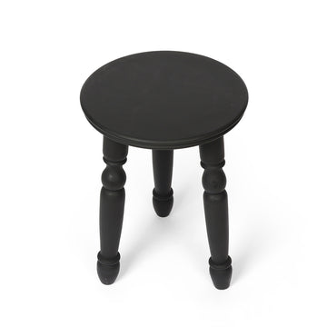 Matte Black Wooden Plant Stand