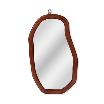Organic Curve Wooden Wall Mirror