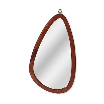 Classic Oval Scallop Wooden Mirror