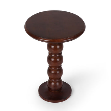 Turned Ball-Column Wooden Plant Stand