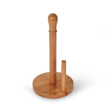 Light Wood Dual-Peg Tissue Holder