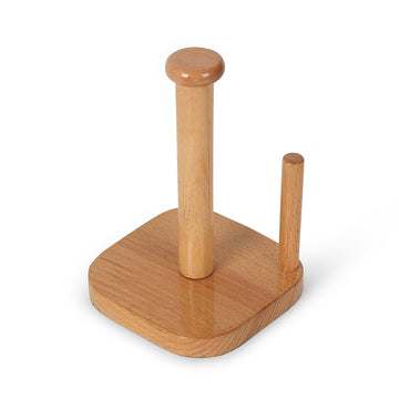 Square Base Wooden Tissue Holder