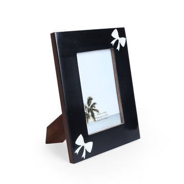 Black Bow Photo Frame