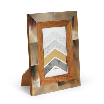Wood & Horn Border Photo Frame