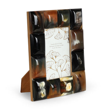 Dark Horn Block Photo Frame