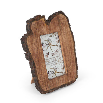 Tall Live Edge Wood Photo Frame