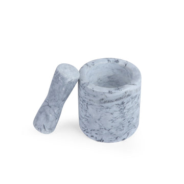 Beige Stone Mortar & Pestle | Minimal Spice & Herb Grinder