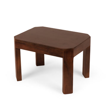 Octa Edge Wooden Side Stool