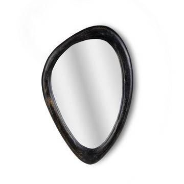 Organic Pebble-Shaped Black Mirror