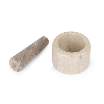 White Marble Mortar & Pestle | Designer Mini Chutney Grinder
