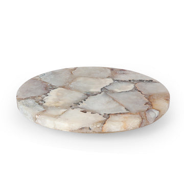 Agate Stone Round Platter | Luxury Serving & Centerpiece Tray