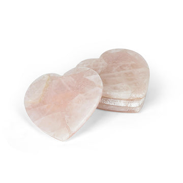 Heart Shape Natural Stone Coasters – Elegant Decorative Tableware
