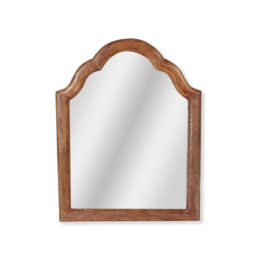 Scalloped Arch Wooden Mirror