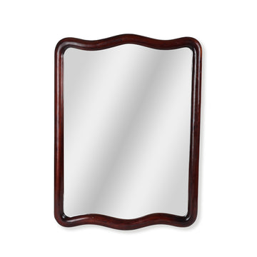 Minimal Rectangular Wooden Mirror