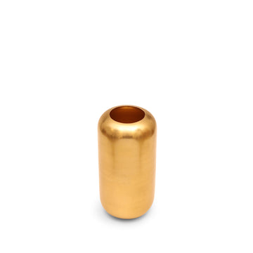 Gloss Gold Cylinder Metal Vase