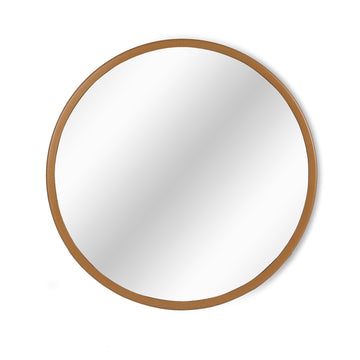 Round Gold Metal Mirror