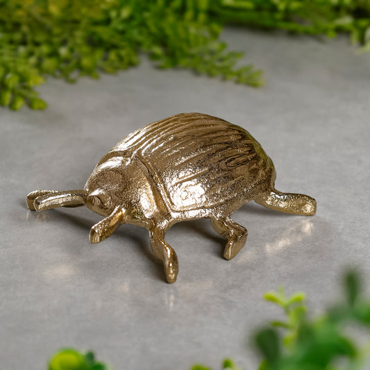 Golden Beetle Decor Accent