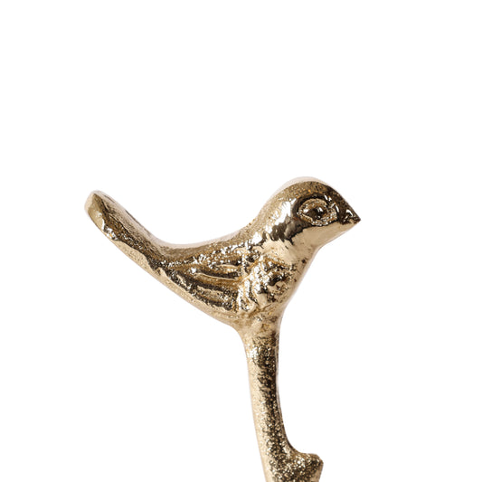Gold Bird Ring Holder with Marble Base