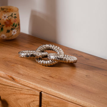 Gilded Trio Knot Rings (Gold Metal Decor Accent)